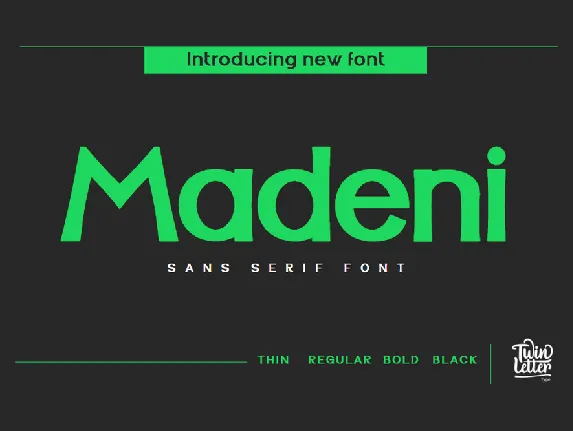 Madeni font