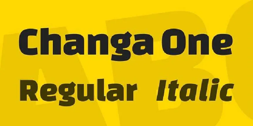 Changa One Family font