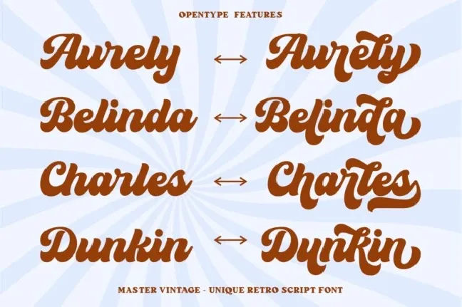 Master Vintage font