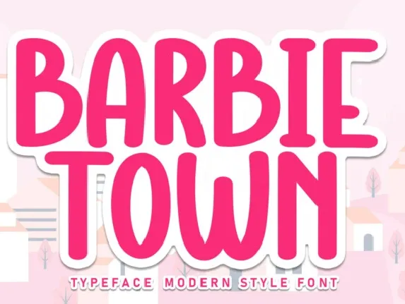 Barbie Town Display font