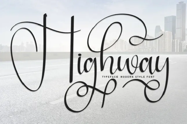 Highway Script font