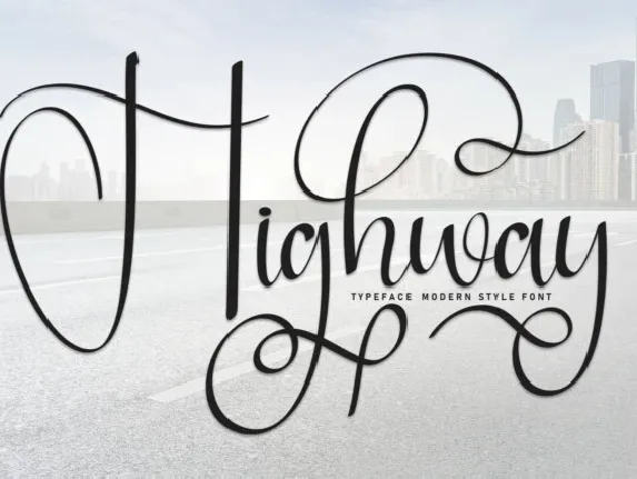 Highway Script font