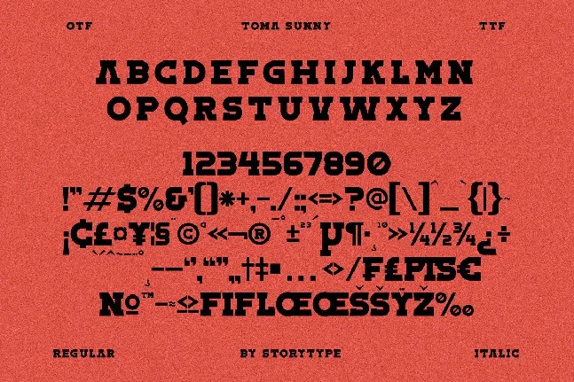 Toma Sunny font