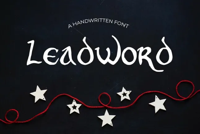 Leadword Display font