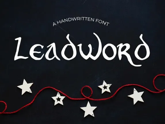 Leadword Display font