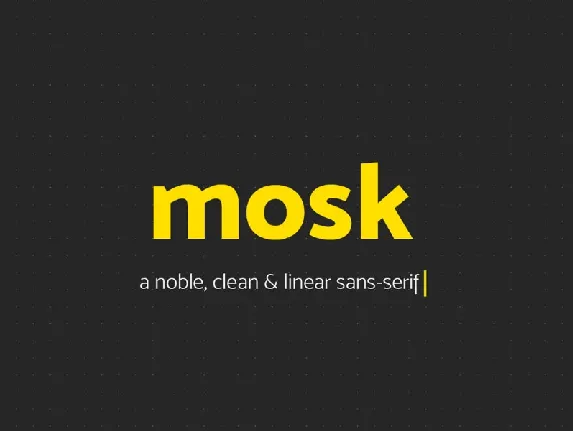 Mosk Free font