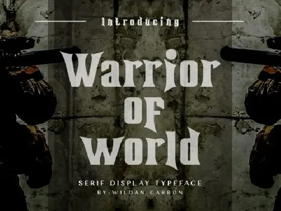 Warrior of World Demo font