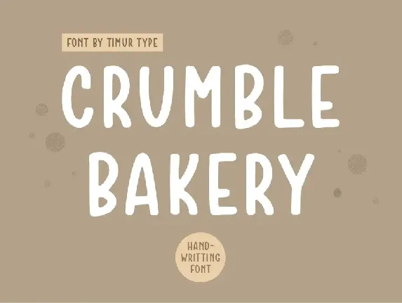 Crumble Bakery font