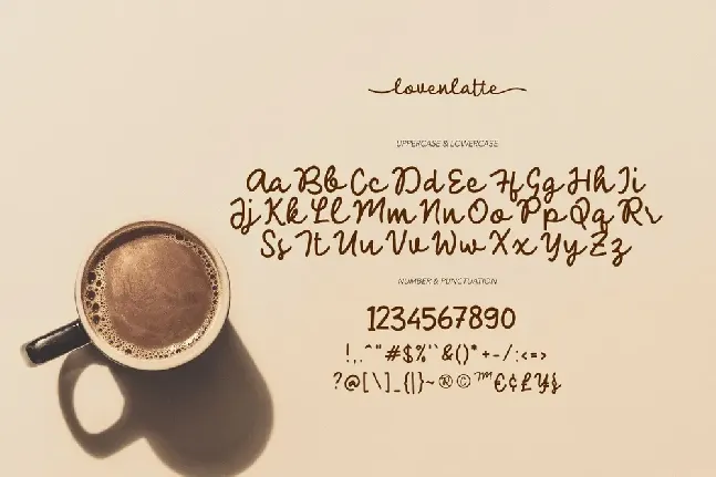 Loven Latte font