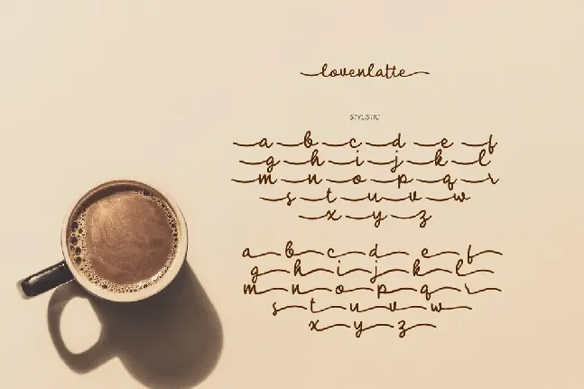 Loven Latte font