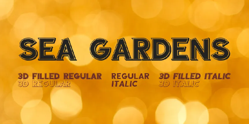 Sea Gardens font