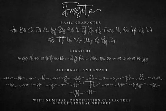 Fergitta Signature font