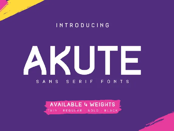 Akute font