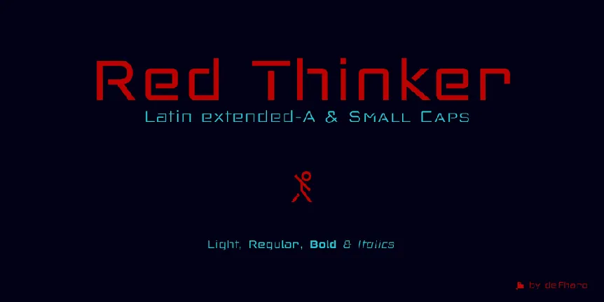 Red Thinker font