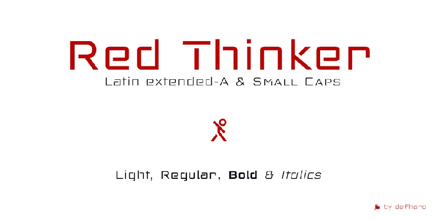 Red Thinker font