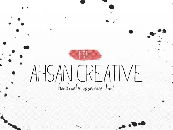 Ahsan Creative Free font