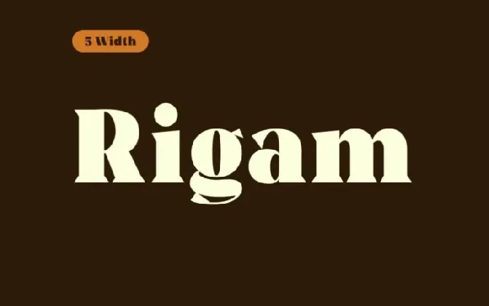 Rigam Family font