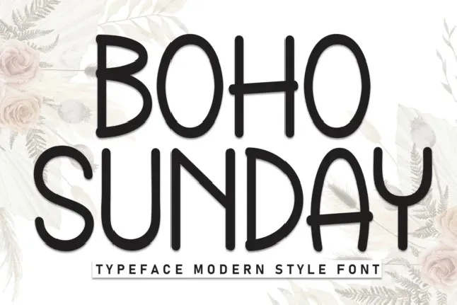 Boho Sunday Display font