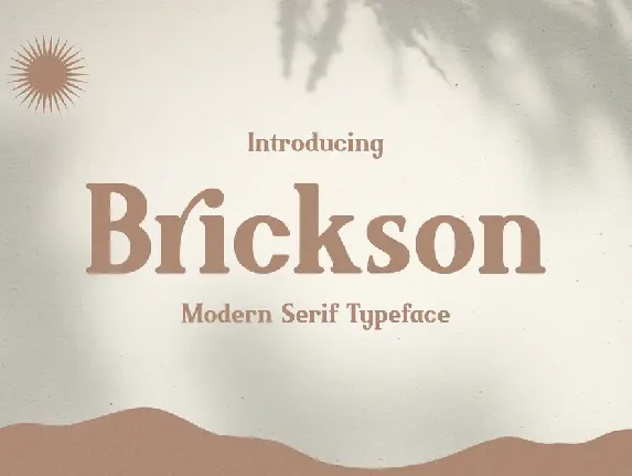 Brickson Free Trial font