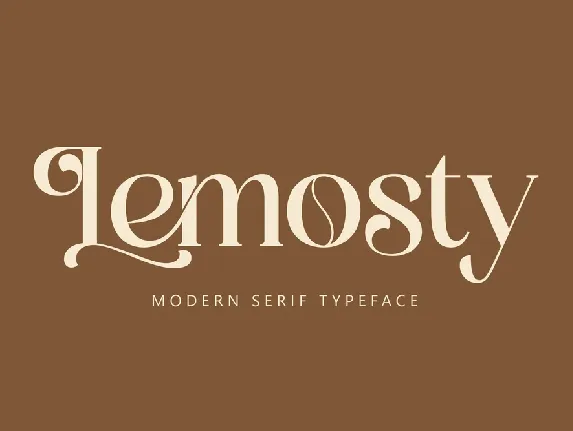 Lemosty font