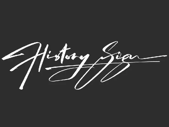 History Sign Demo font