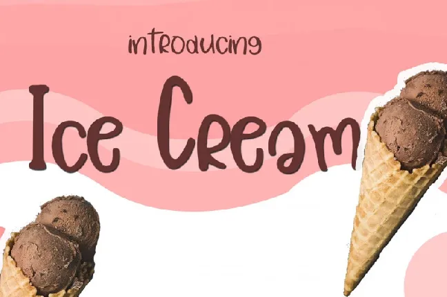 Ice Cream font