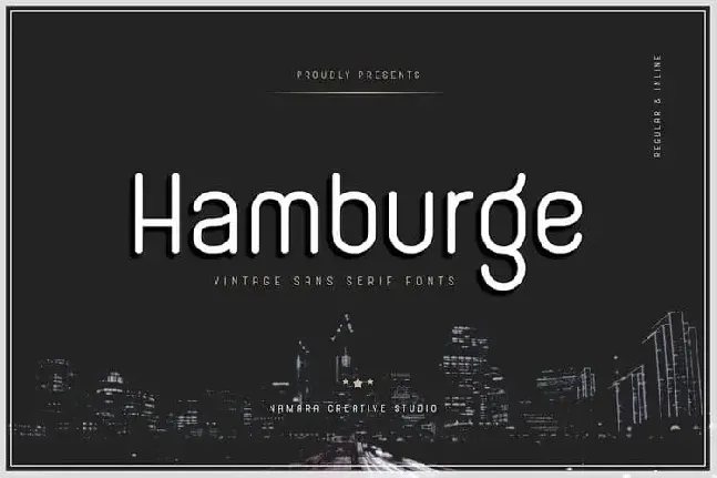 Hamburge Sans Serif font