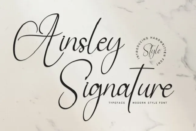 Ainsley Signature font