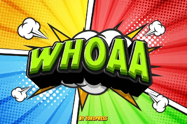 WHOAA font