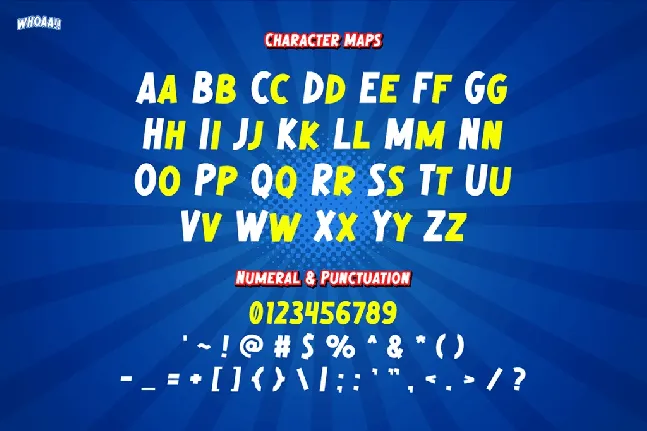 WHOAA font