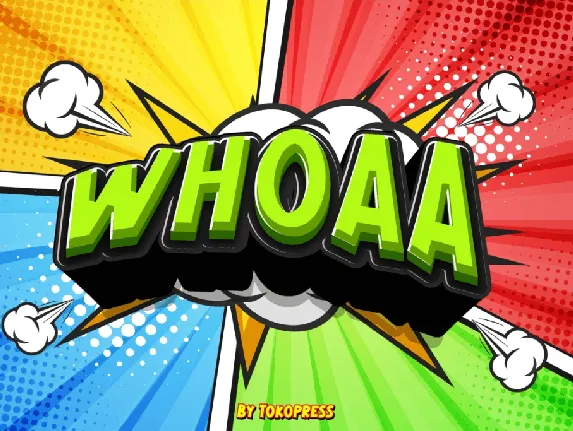 WHOAA font