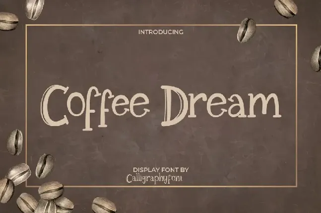 Coffee Dream Demo font