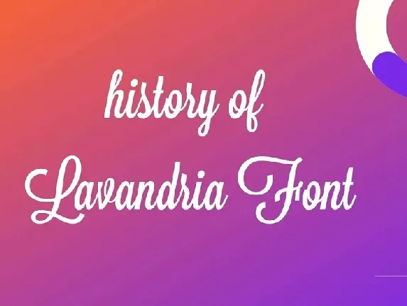 Lavanderia font