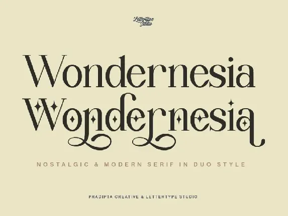 Wondernesia Demo font