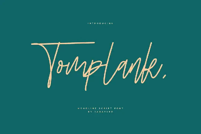 Tomplank font