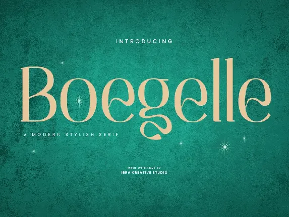 Boegelle_Personal Use font