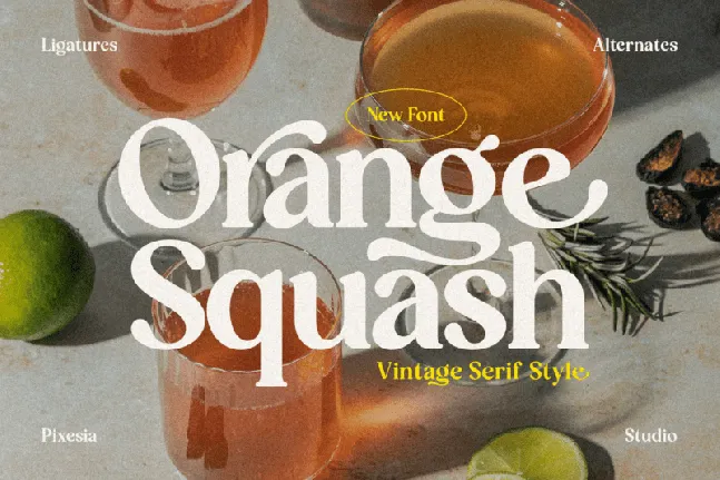 Orange Squash Typeface font