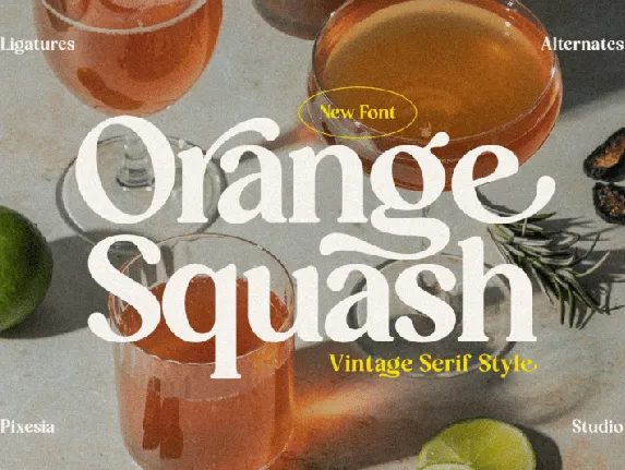 Orange Squash Typeface font