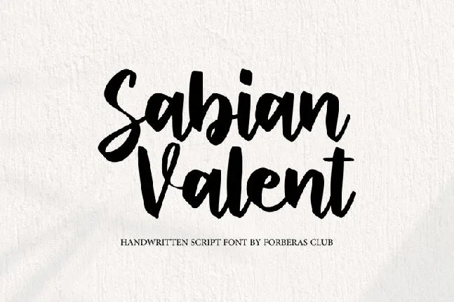 Sabian Valent font