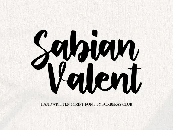 Sabian Valent font