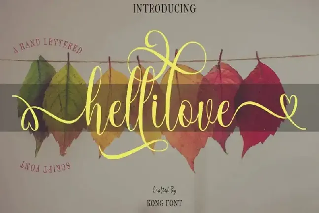 Hellilove Calligraphy font