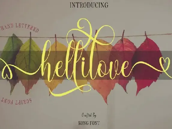 Hellilove Calligraphy font