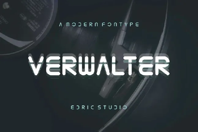 Verwalter Futuristic font