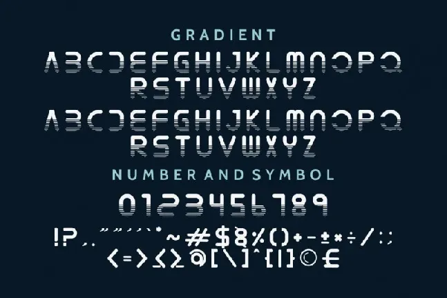 Verwalter Futuristic font