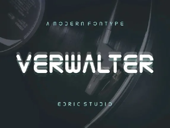 Verwalter Futuristic font