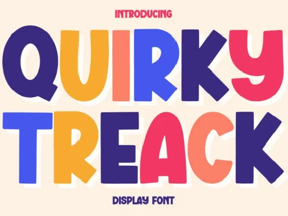 Quirky Treack font