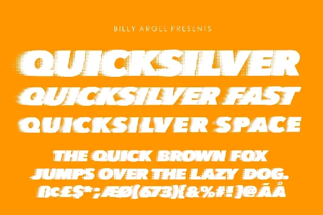 QUICKSILVER FAST font