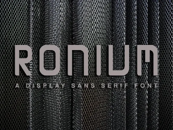 RONIUM Demo font