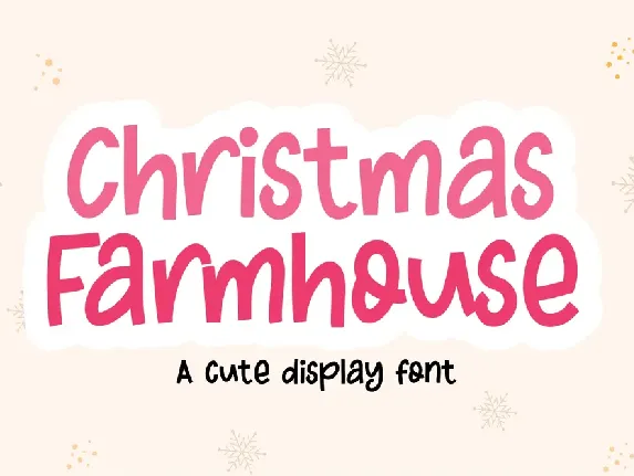 Christmas Farmhouse font