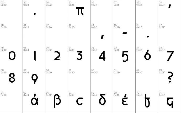 Grecian Formula font